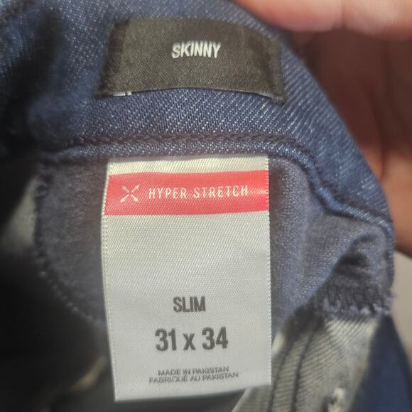 Express Two Tone Denim Jean Shorts in Rinse Size 6 - Picture 8 of 9